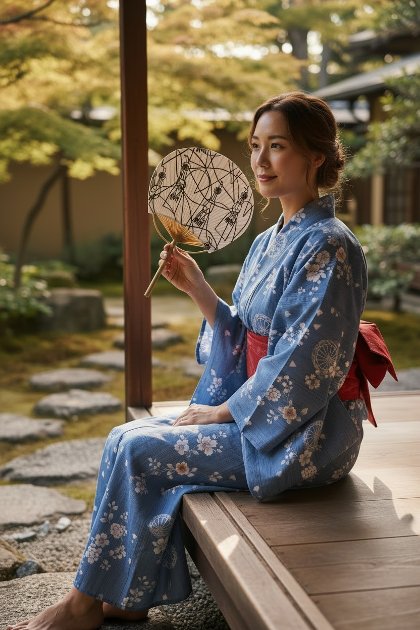 山口一郎 せとうちうちわ（丸竹・大）｜香川の手仕事