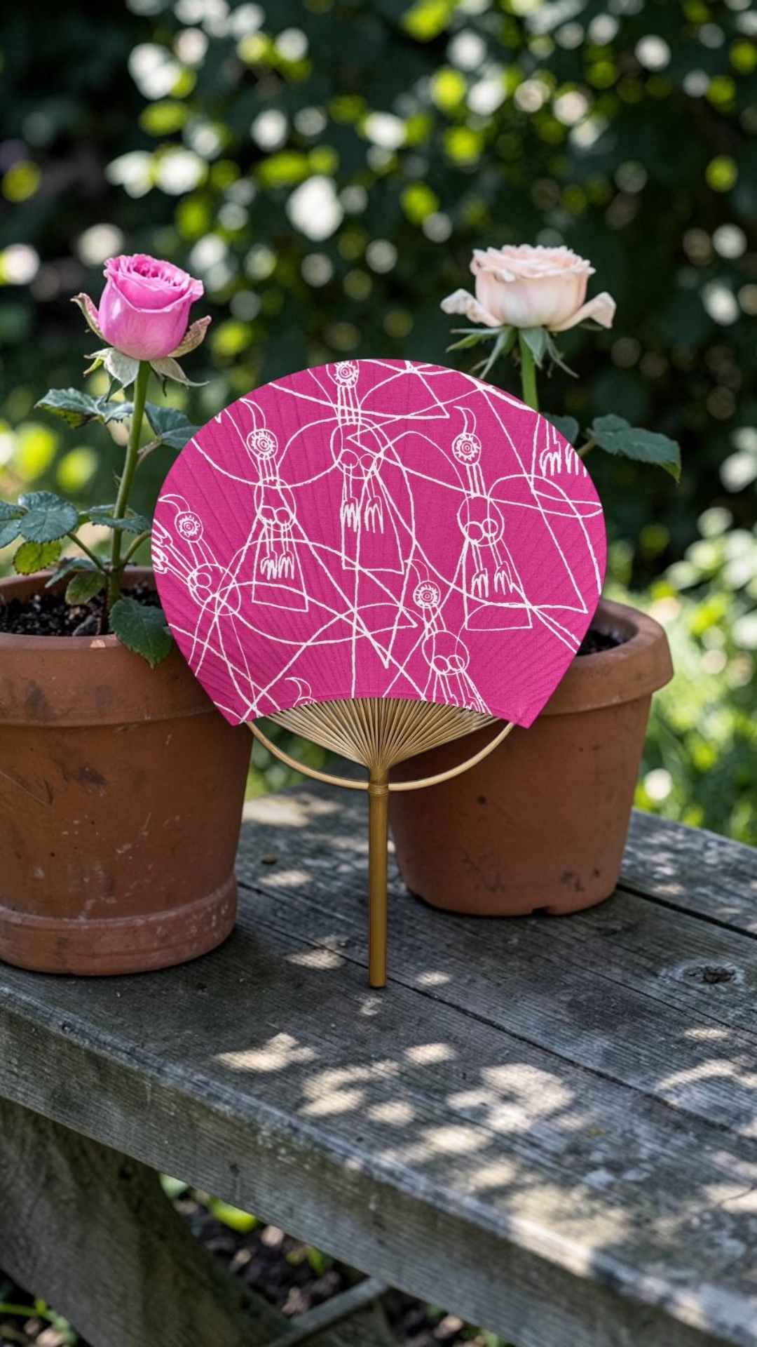 山口一郎 せとうちうちわ（丸竹・大）｜香川の手仕事